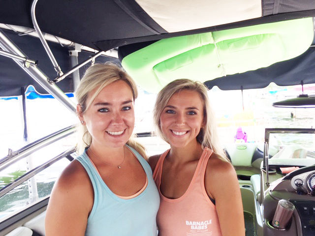 Erika Price and Emily Zugay of Barnacle Babes Boat Detailing